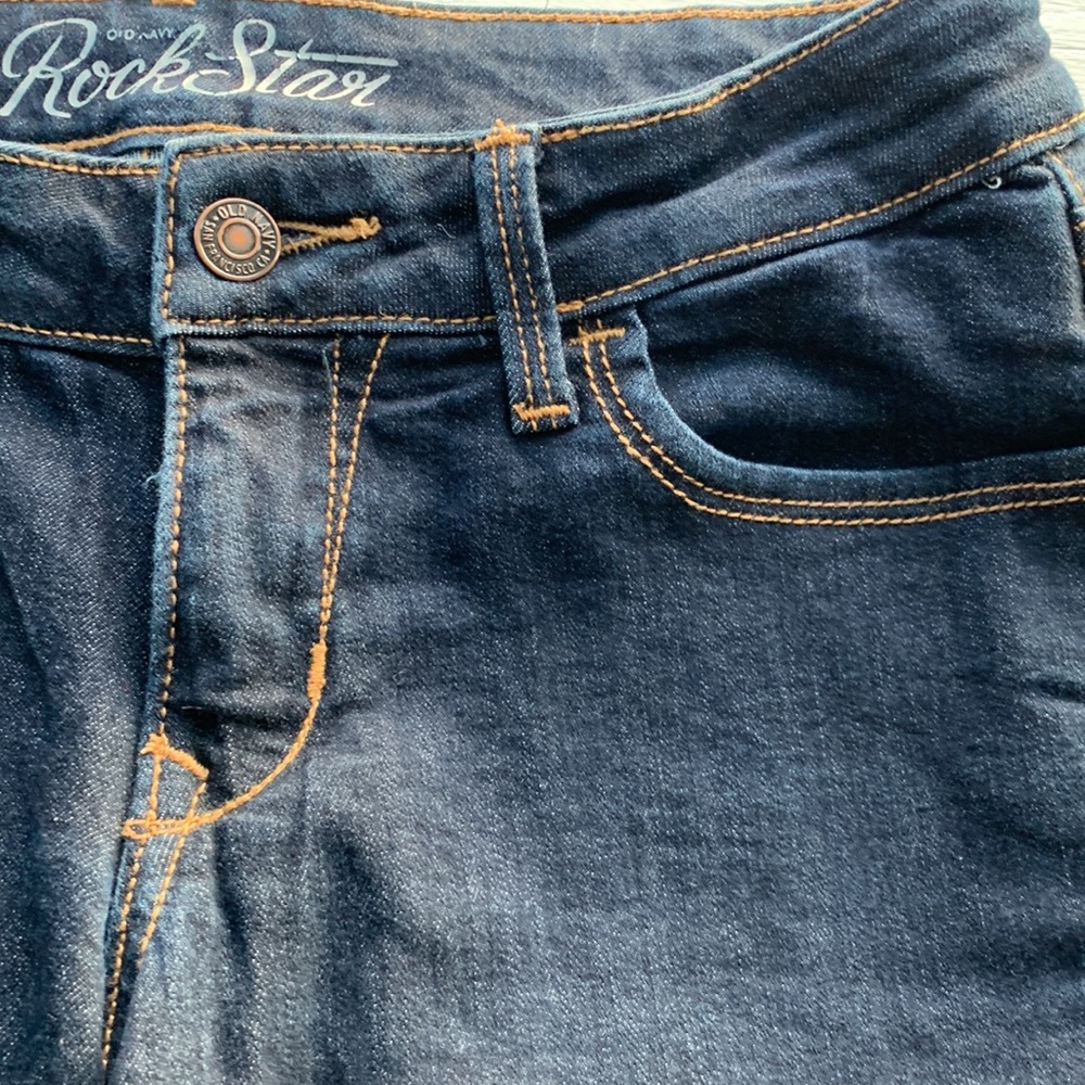Old Navy The Rock Star Jeans Dark Wash size 6R